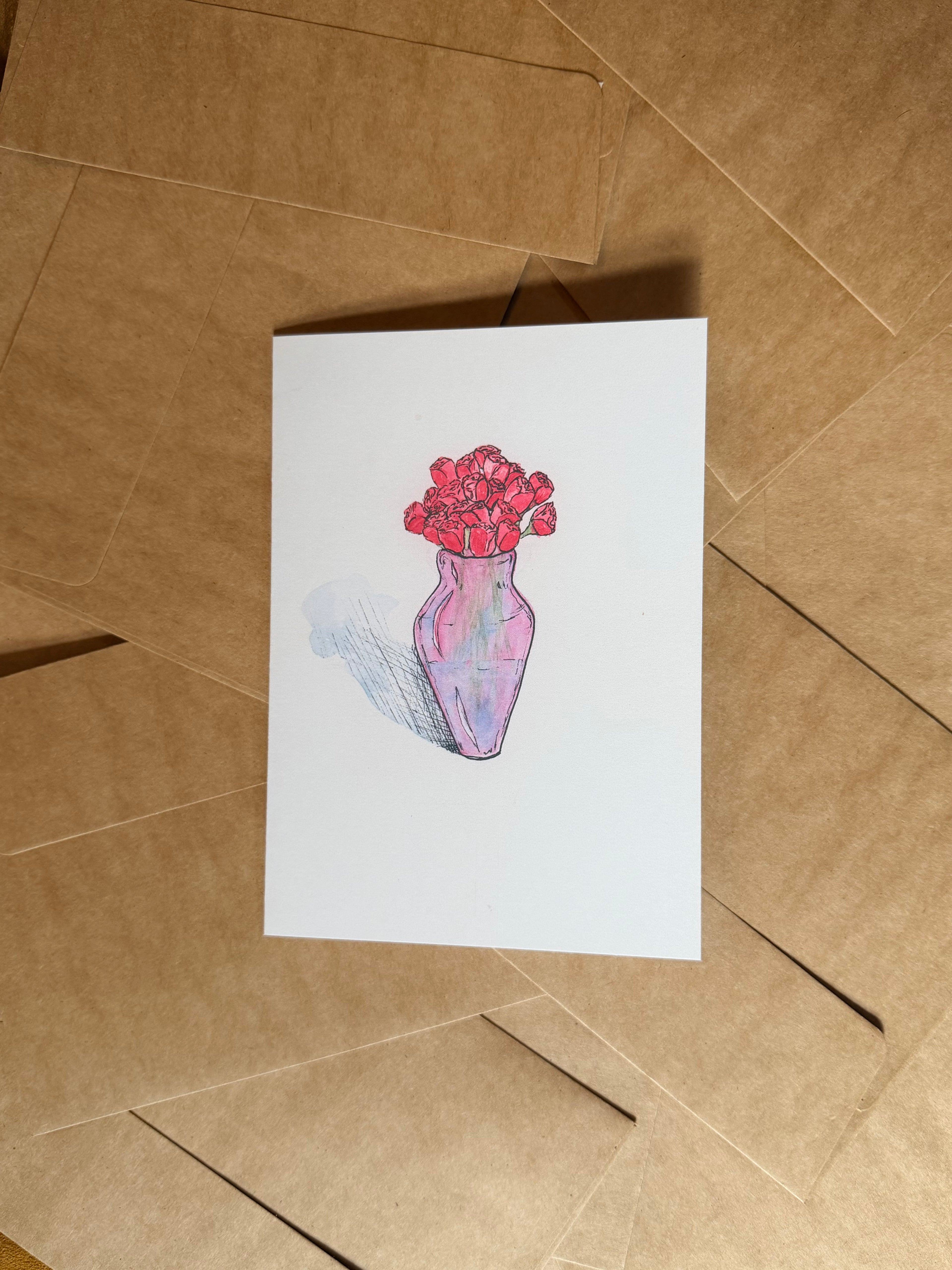 a dozen or so roses
